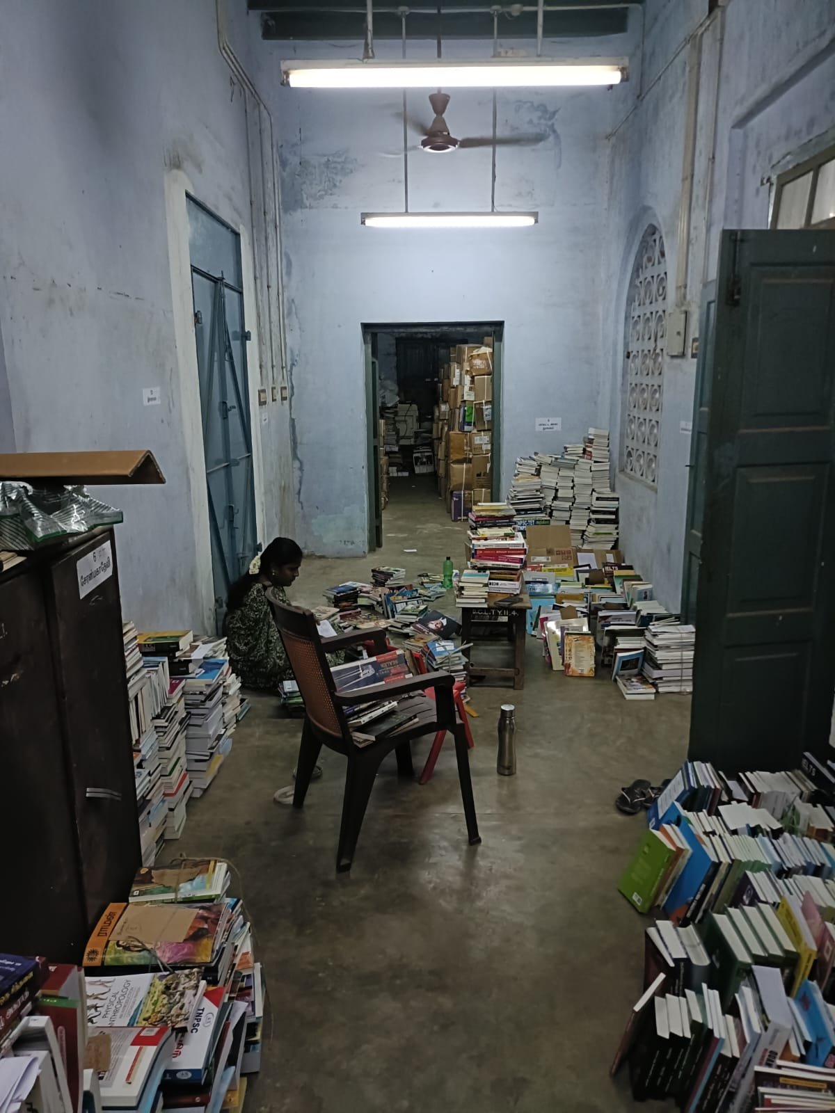 முழுநேர நூலகங்களுக்கான புதிய நூல்கள் பிரிக்கும் பகுதி