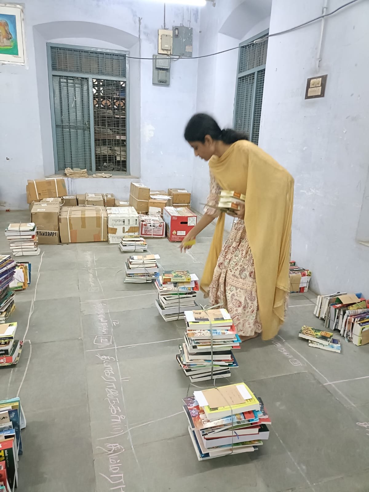 24-25 நூலக வாரியாக நூல்கள் பிரித்தல் பகுதி